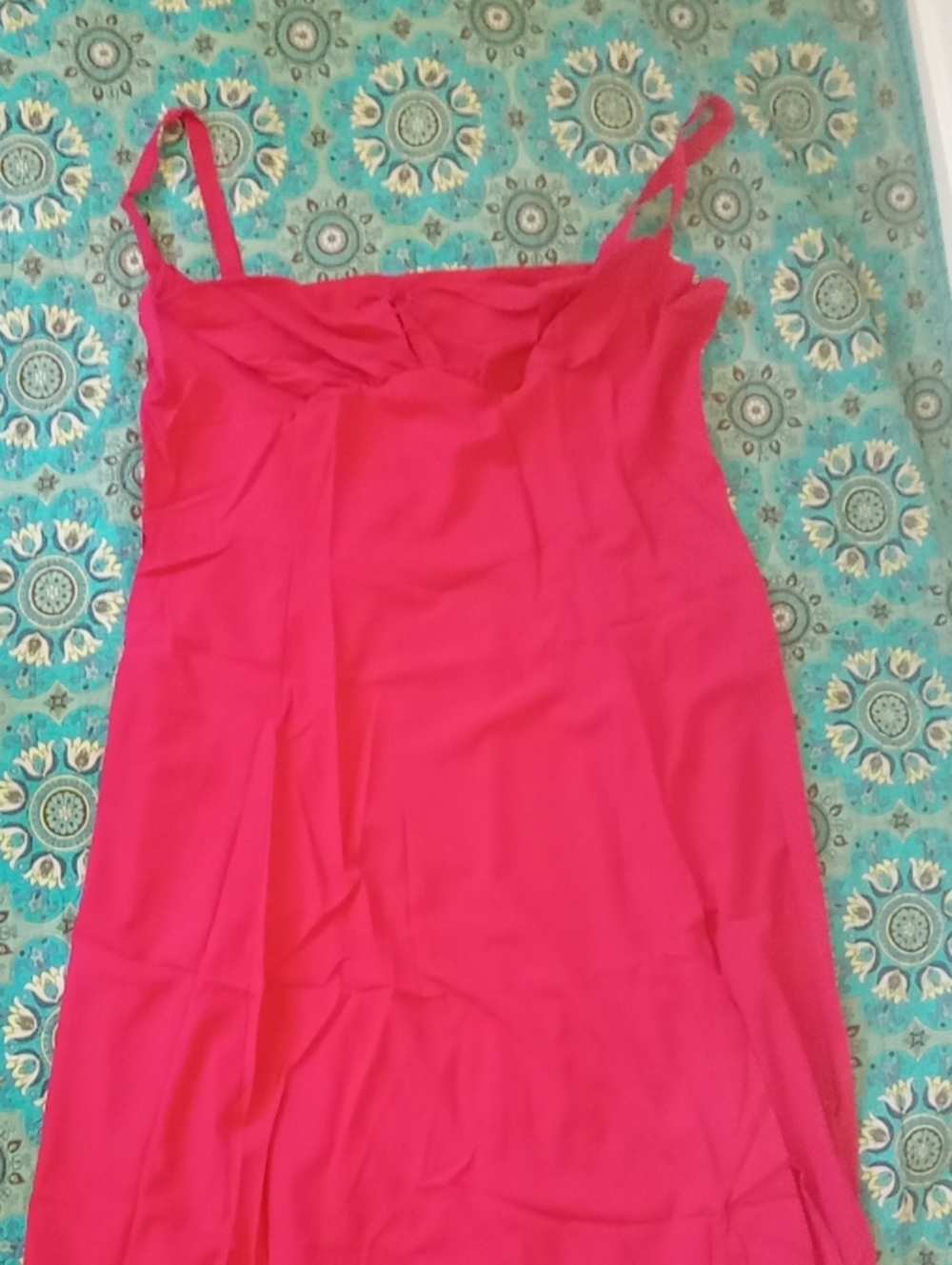 Bright Pink Spaghetti Strap Slip Dress
